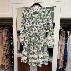 Maje Romantica Printed Mini Dress